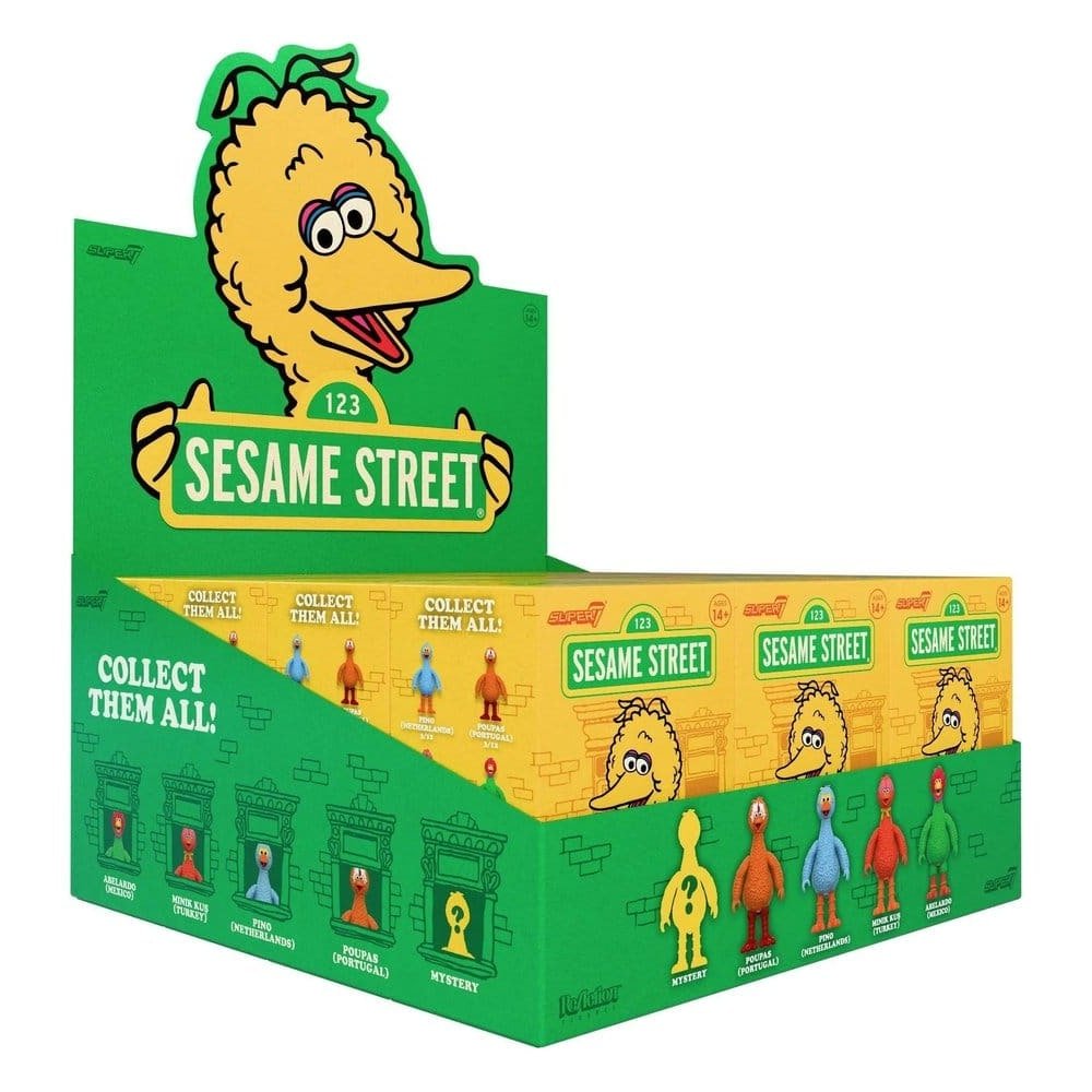 1, Rue Sésame (Big Birds from Around the World) figurine Blind Box Wave 5 Display (12)