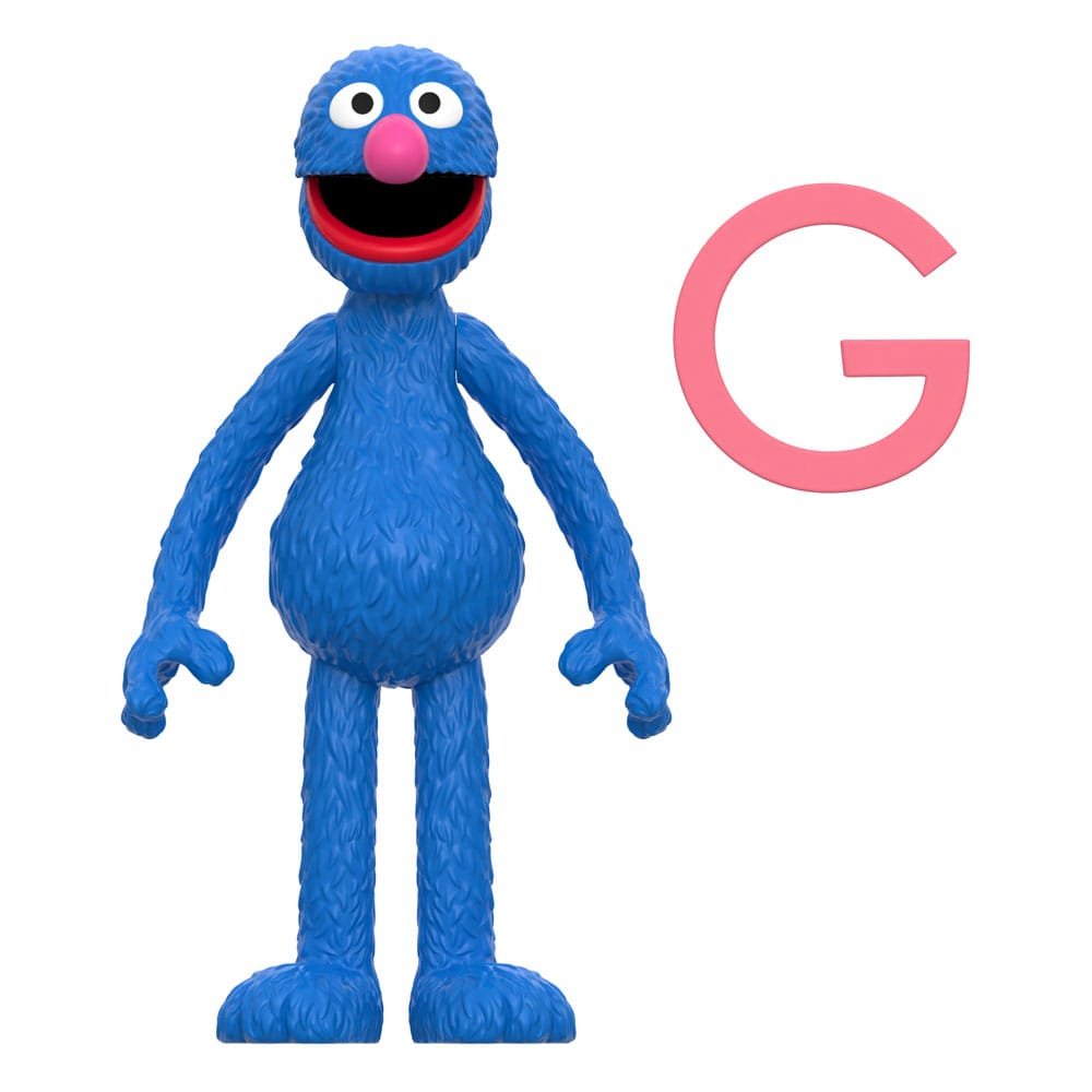 1, Rue Sésame figurine ReAction Wave 05 Grover 10 cm