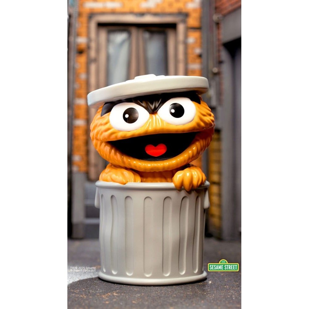 1, Rue Sésame figurine Soft Vinyl FUN! FUN! Oscar the Grouch (Orange) 13 cm - 1, Rue Sésame