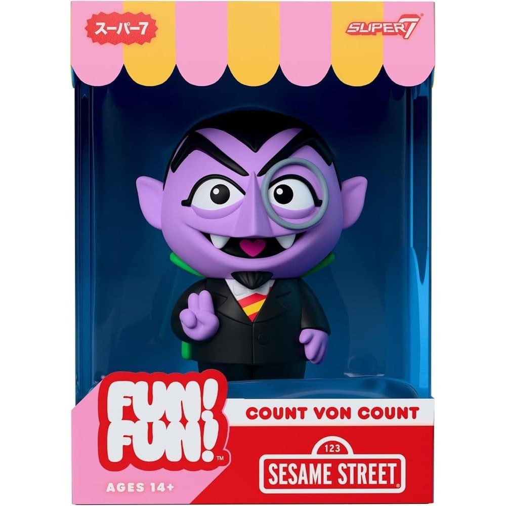 1, Rue Sésame figurine Soft Vinyl Fun! Fun! Wave 01 - Count von Count 18 cm - 1, Rue Sésame