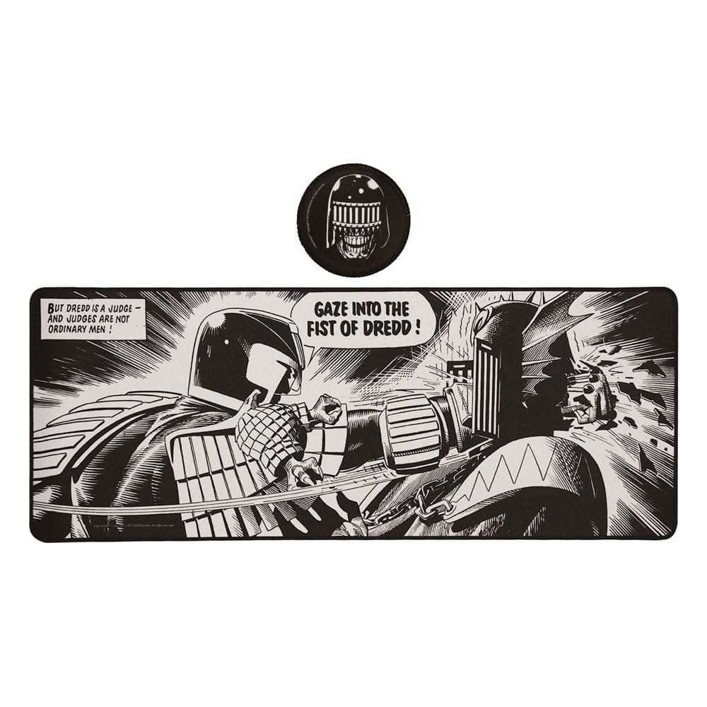 2000 AD set sous-mains revêtu & sous-verre Judge Dredd - cat-papeterie
