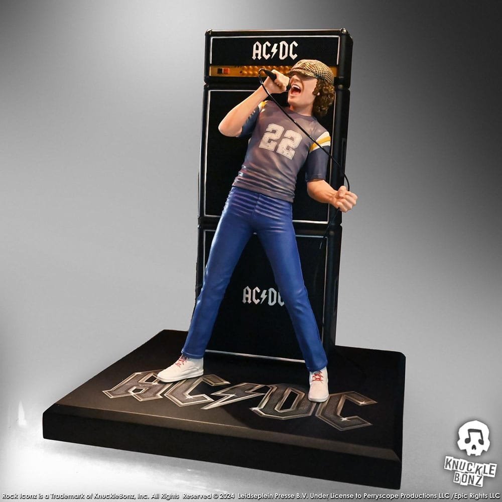 AC/DC statuette Rock Iconz Brian Johnson 23 cm - AC/DC
