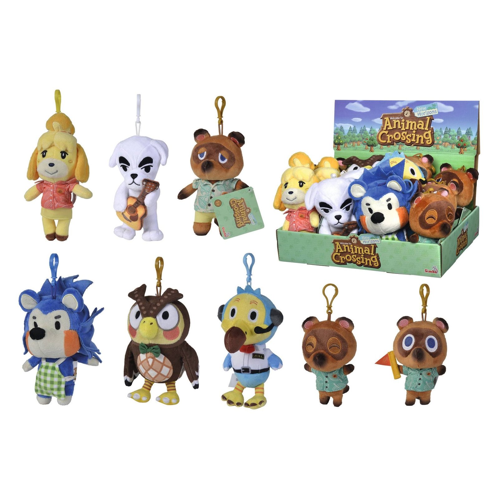 Animal Crossing assortiment porte-clés peluche Residents 15 cm (12) - Animal Crossing