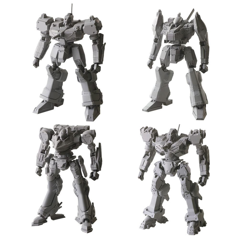 Armored Core figurines pack 4 Plastic Model Kit Structure Arts Series 1 - Armored Core