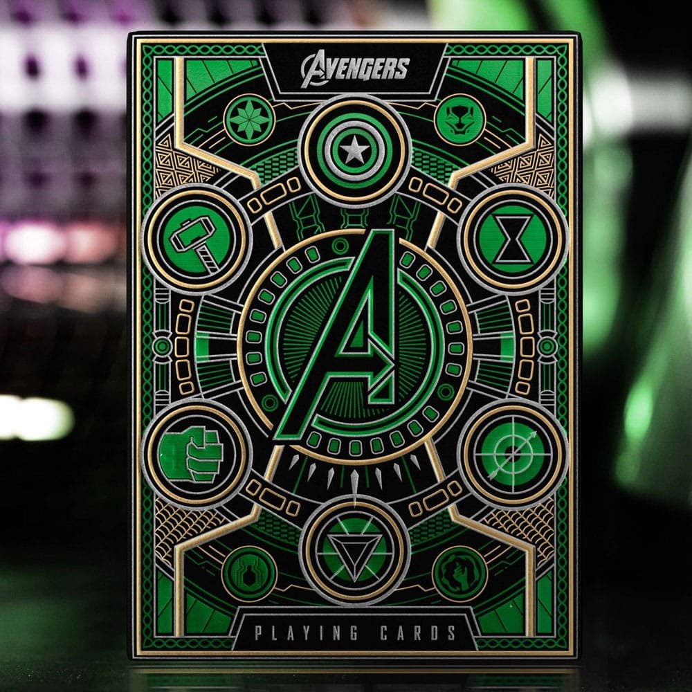 Avengers - The Infinity Saga jeu de cartes à jouer Green Version - type-cartes-a-jouer