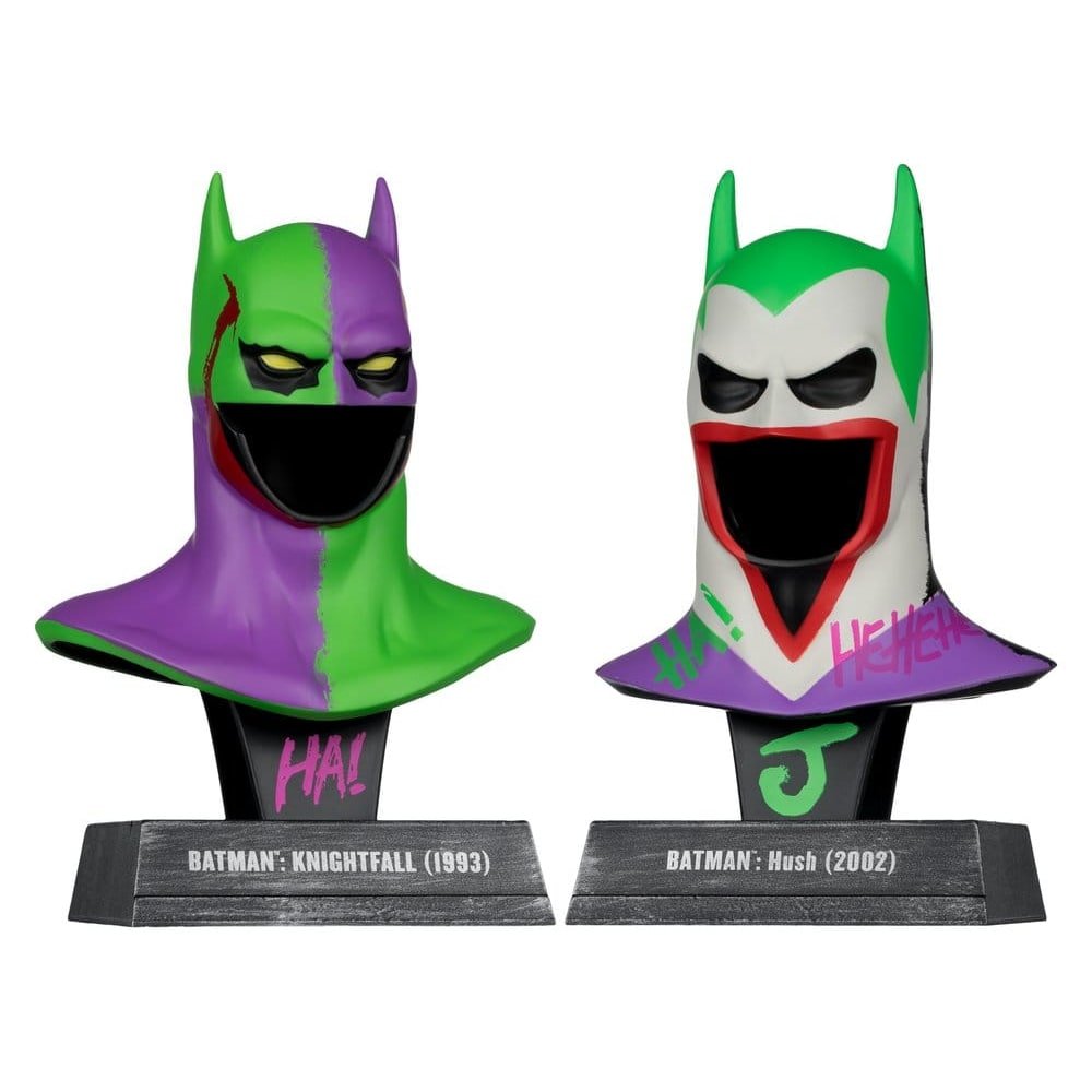 Batman DC Direct mini réplique 1/3 Pack de 2 masques de Batman Hush & Knightfall - type-repliques-a-l-echelle
