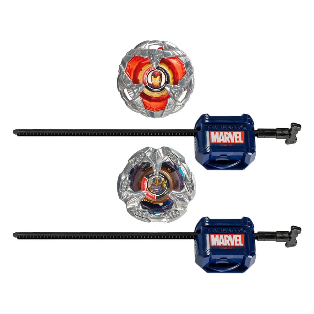 Beyblade X Marvel Collab Iron Man 4-80B vs. Thanos 4-60P - beyblade - Goodies