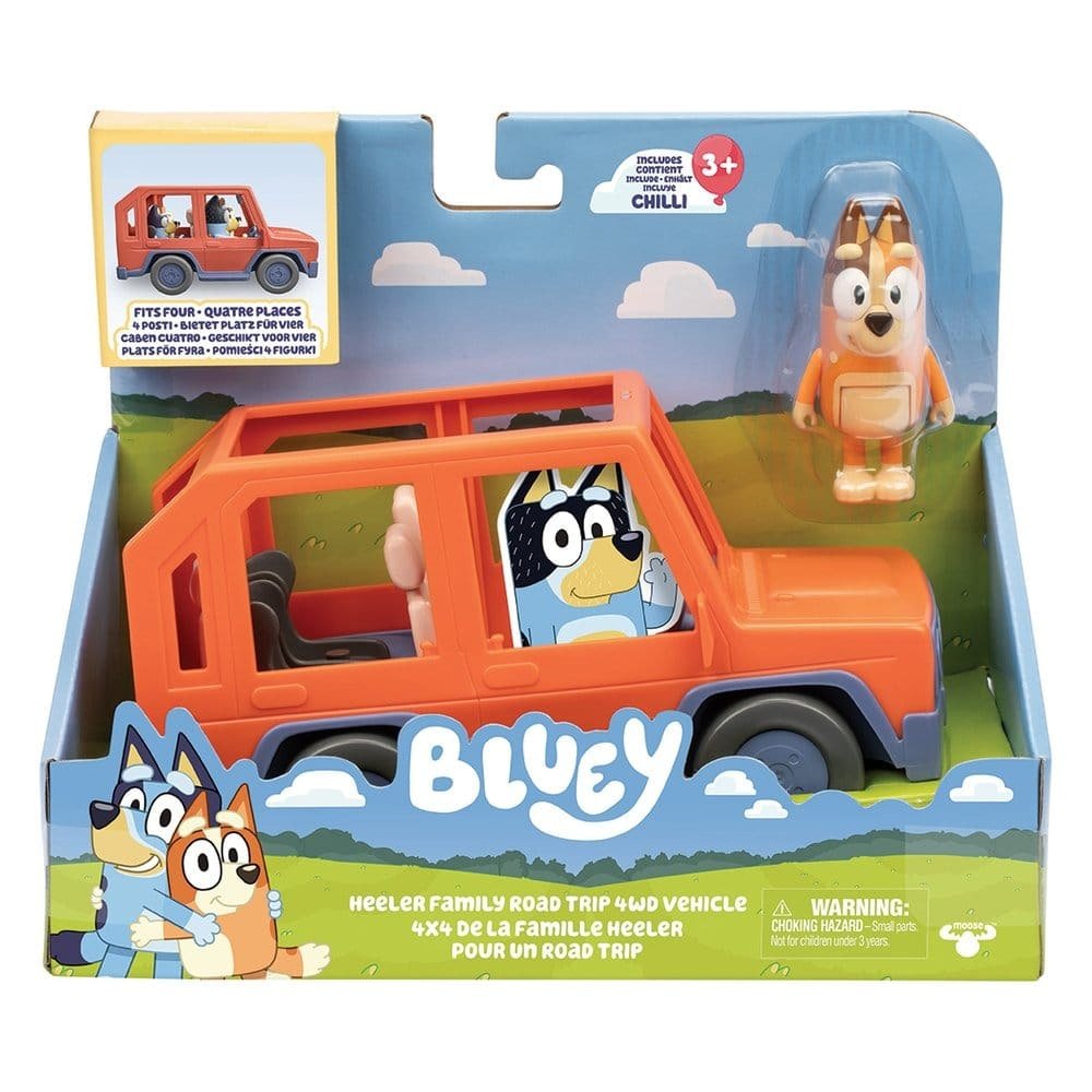 Bluey pack de figurines Heeler Family Road Trip