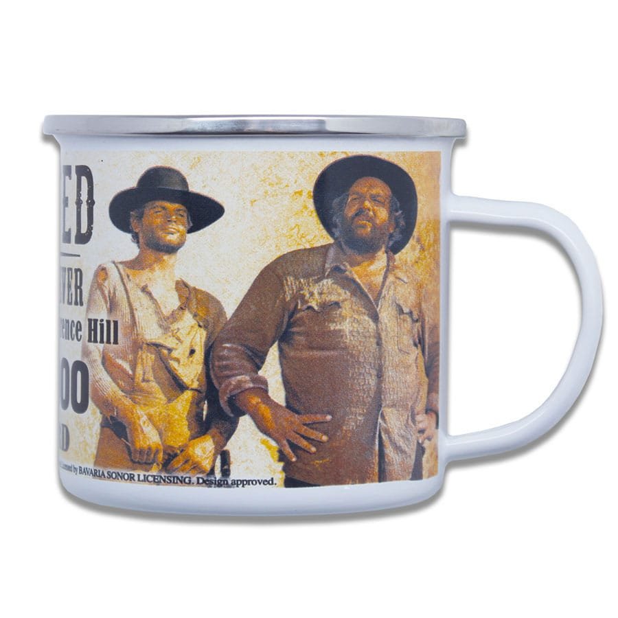 Bud Spencer & Terence Hill mug émail Wanted - Bud Spencer