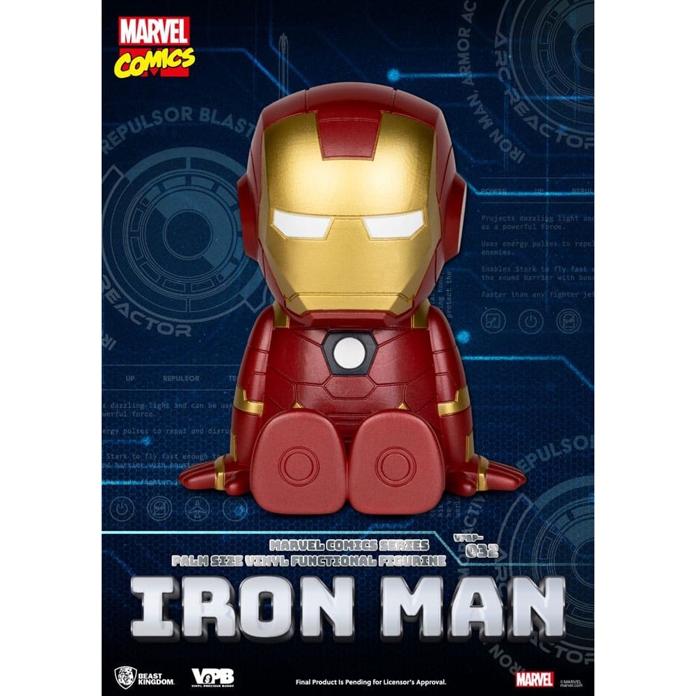 Classic Marvel Comics Piggy Bank tirelire Iron-man 12 cm