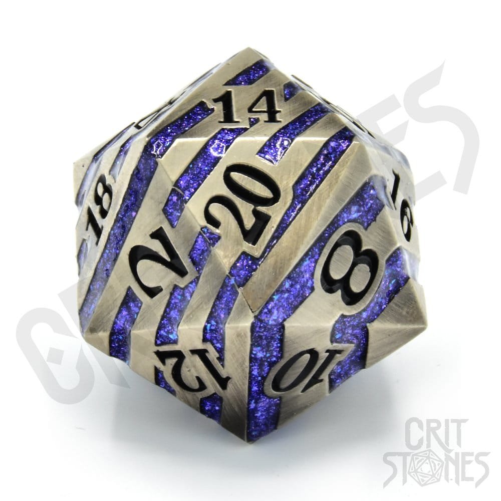 CritStones D20 dés Métal Engraved Elder 3 cm - CritStones