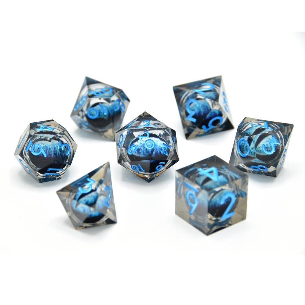 CritStones pack dés Water Dragon's Gaze Floating Eye (7)