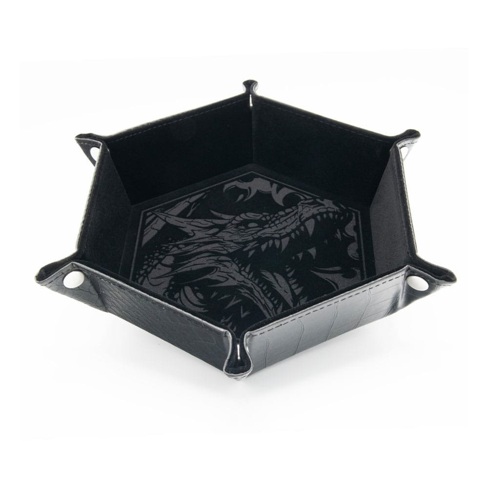 CritStones Plateau à dés pliant Dragon Skin Edition Black