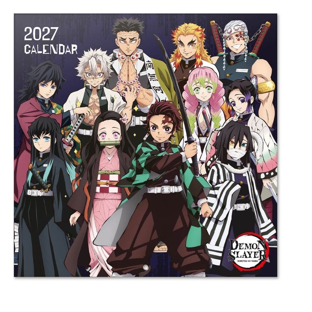 Demon Slayer calendrier mural 2027 30 x 30 cm