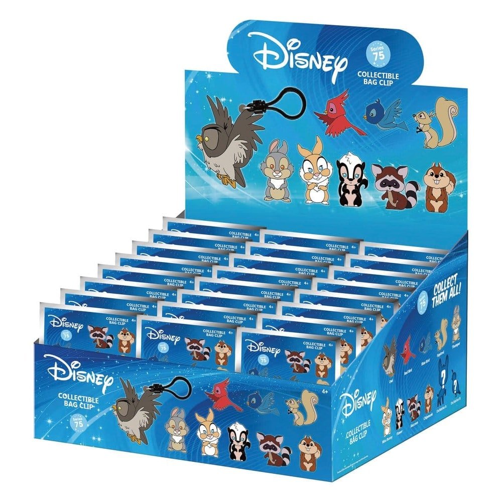 Disney 3D porte-clés en PVC Personnages de la Forêt série 76 présentoir (24)