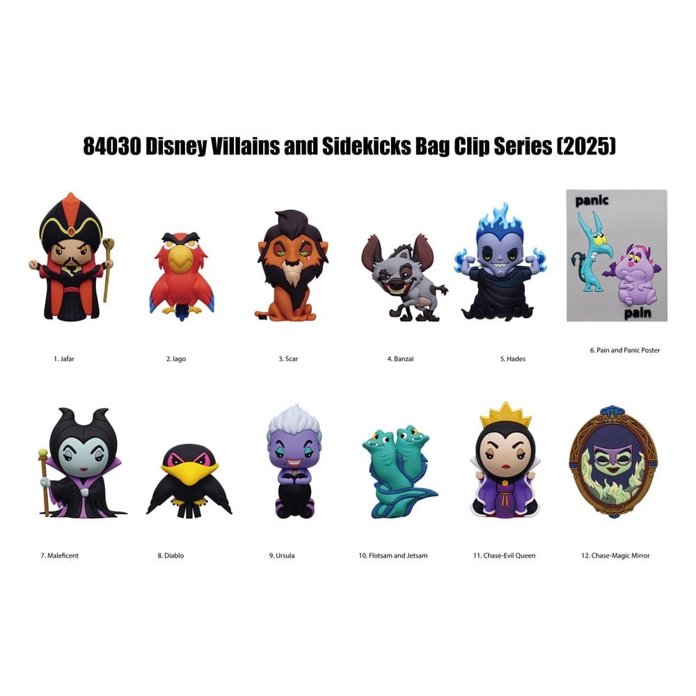 Disney 3D présentoir porte-clés sac à dos Villains Série 4 (24)