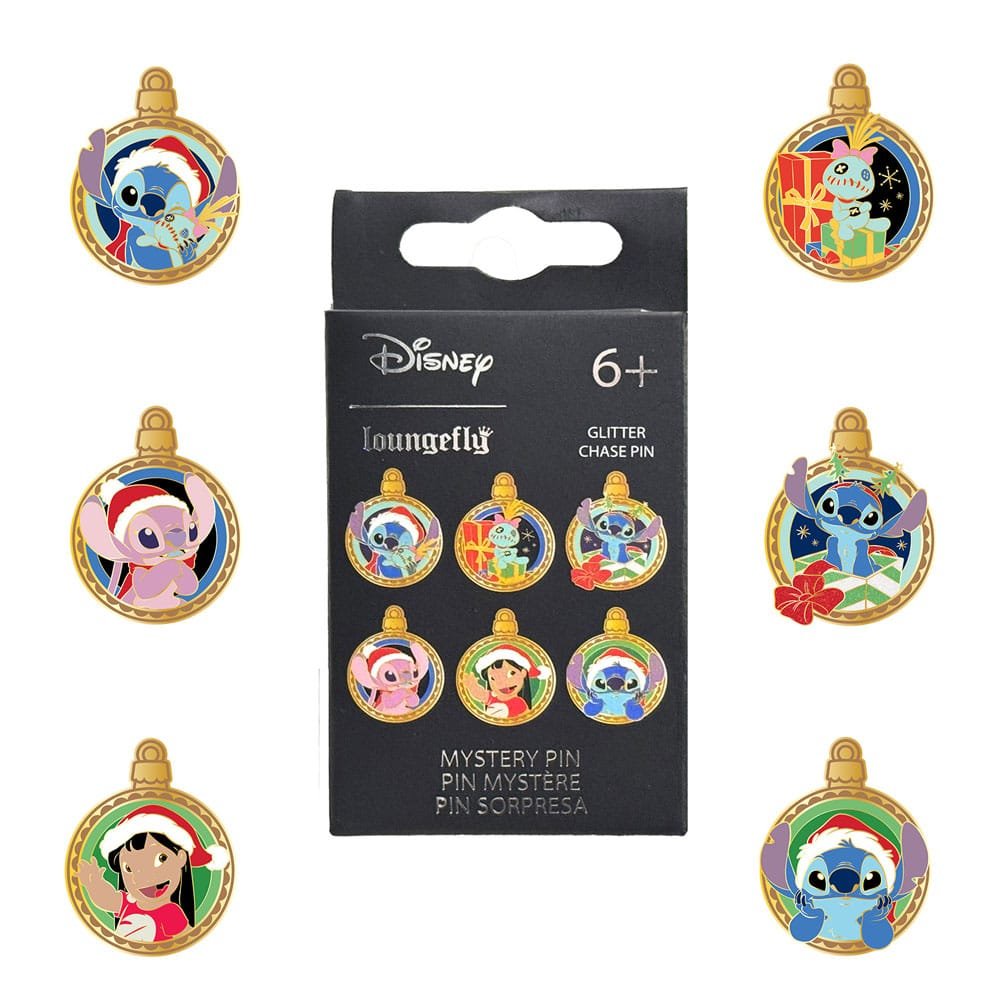 Disney by Loungefly assortiment pin's émaillés Blind Box Lilo & Stitch Holiday O - type-badges-broches