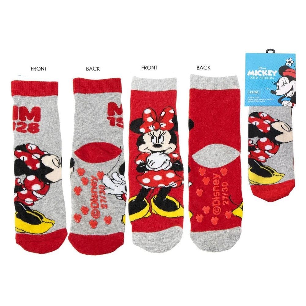 Disney Chaussettes Antidérapantes avec Applications Minnie Mouse 27-34