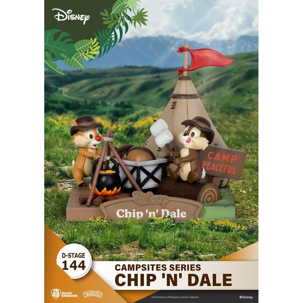 Disney diorama PVC D-Stage Campsite Series Chip & Dale 10 cm - type-dioramas