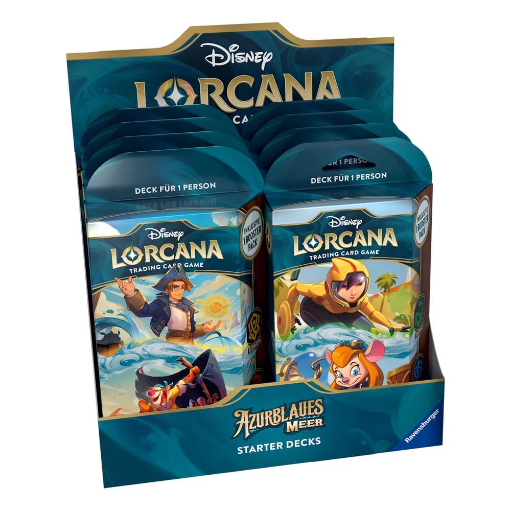 Disney Lorcana TCG présentoir decks de démarrage Azurblaues Meer (8) *ALLEMAND* - Disney Lorcana