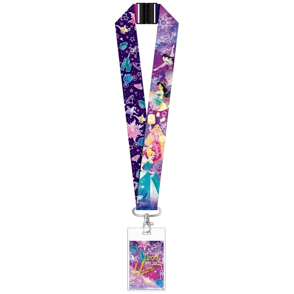 Disney Princess Lanière de luxe avec porte-cartes Lead with your heart - type-lanyard