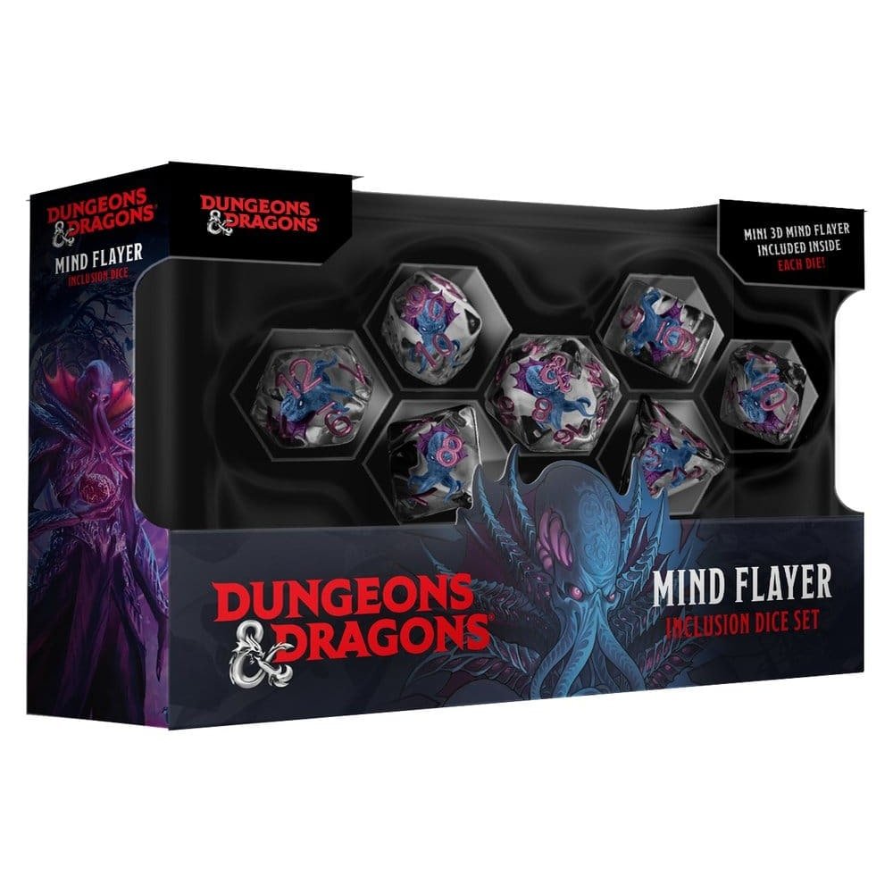 Dungeons & Dragons Monsters Resin Inclusion pack dés Mind Flayer (7)
