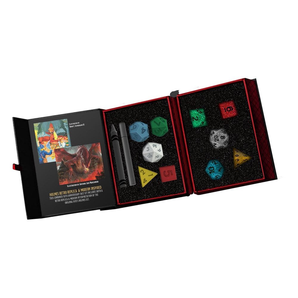 Dungeons & Dragons pack dés 50th Anniversary: Then & Now (Holmes Retro Replica & - type-des