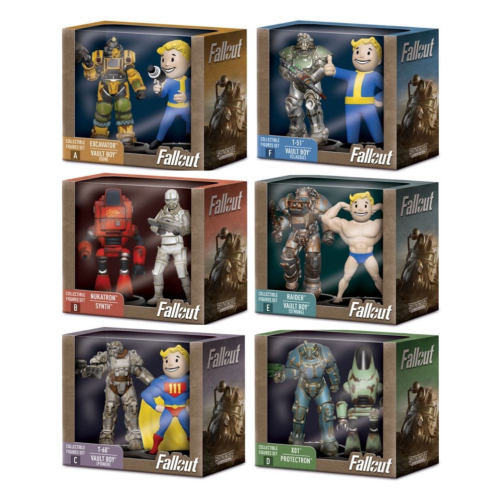 Fallout assortiment pack 2 figurines 7 cm (6)