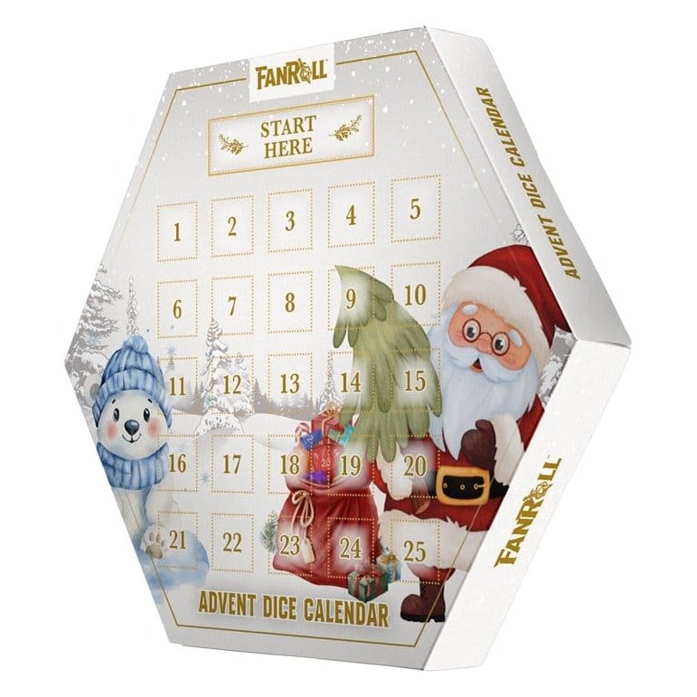 FanRoll calendrier de l'Avent Holiday Dice 2026 - type-calendriers