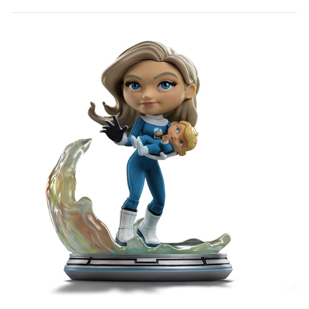 Fantastic Four figurine Mini Co. PVC Invisible Woman and Franklin 15 cm - Les 4 Fantastiques