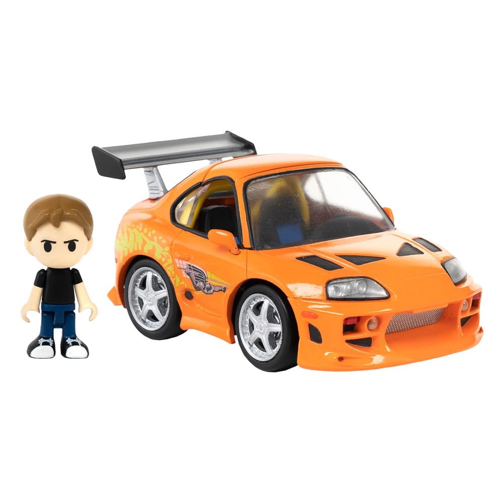 Fast & Furious véhicule avec minifigurine Q-Village Toyota Supra JZA80 9 cm - Fast & Furious