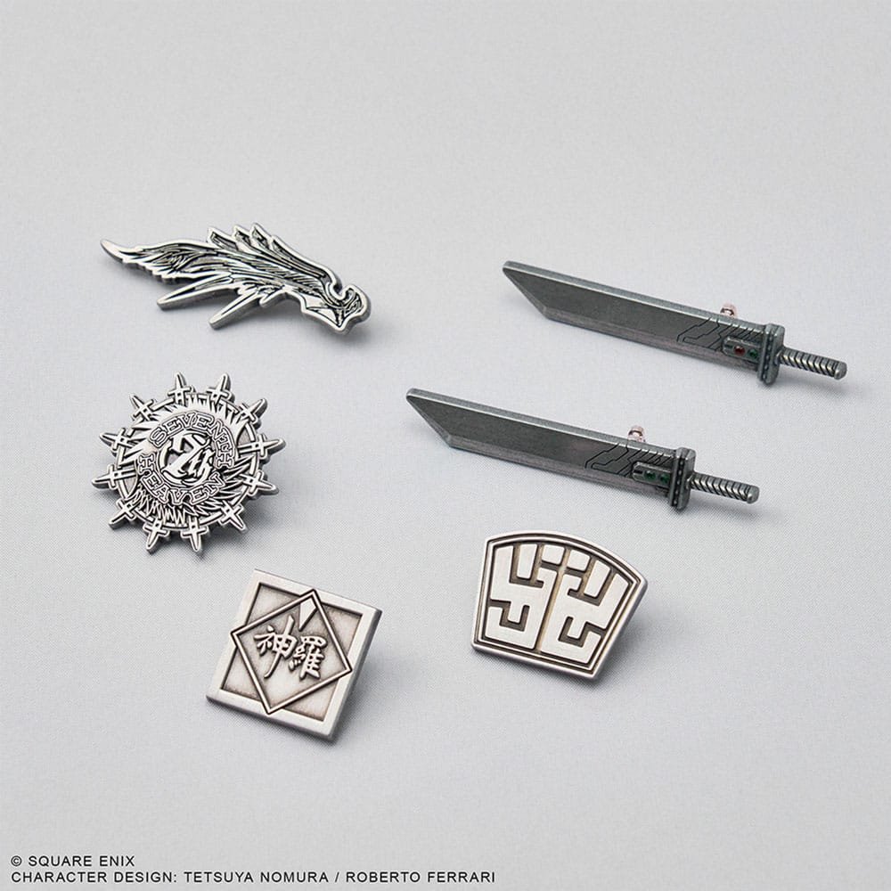 Final Fantasy VII Rebirth présentoir boîte-mystère mini pin's en métal (6) - type-badges-broches