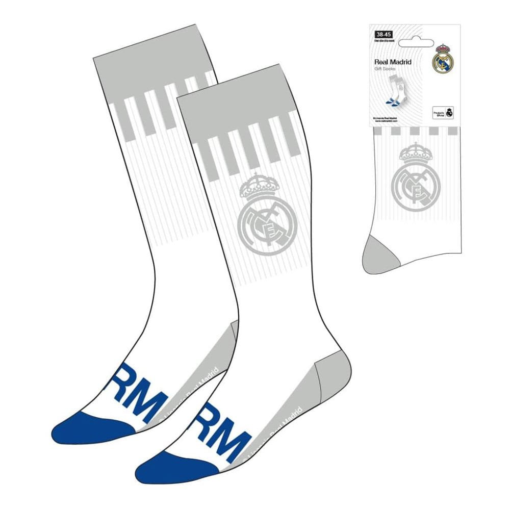 Football paire de chaussettes Real Madrid White 38-45 - football - Goodies