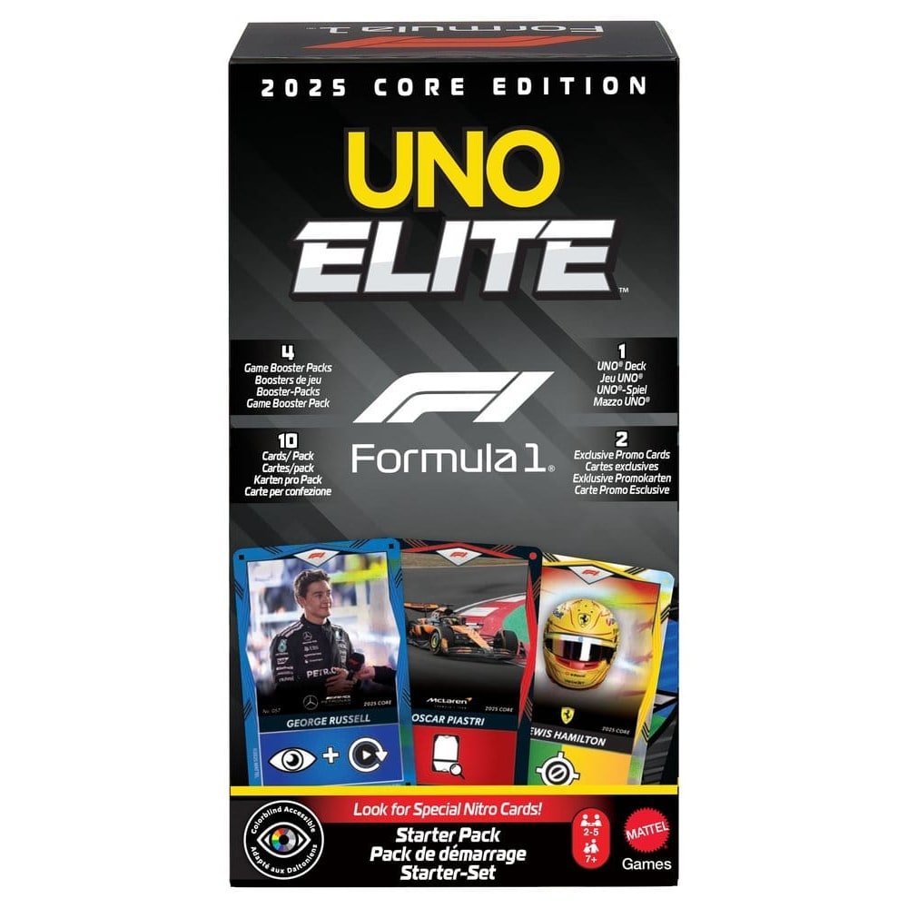 Formula 1 UNO Jeu de cartes Elite F1 Starter-Set - Jeux de société & Plateau