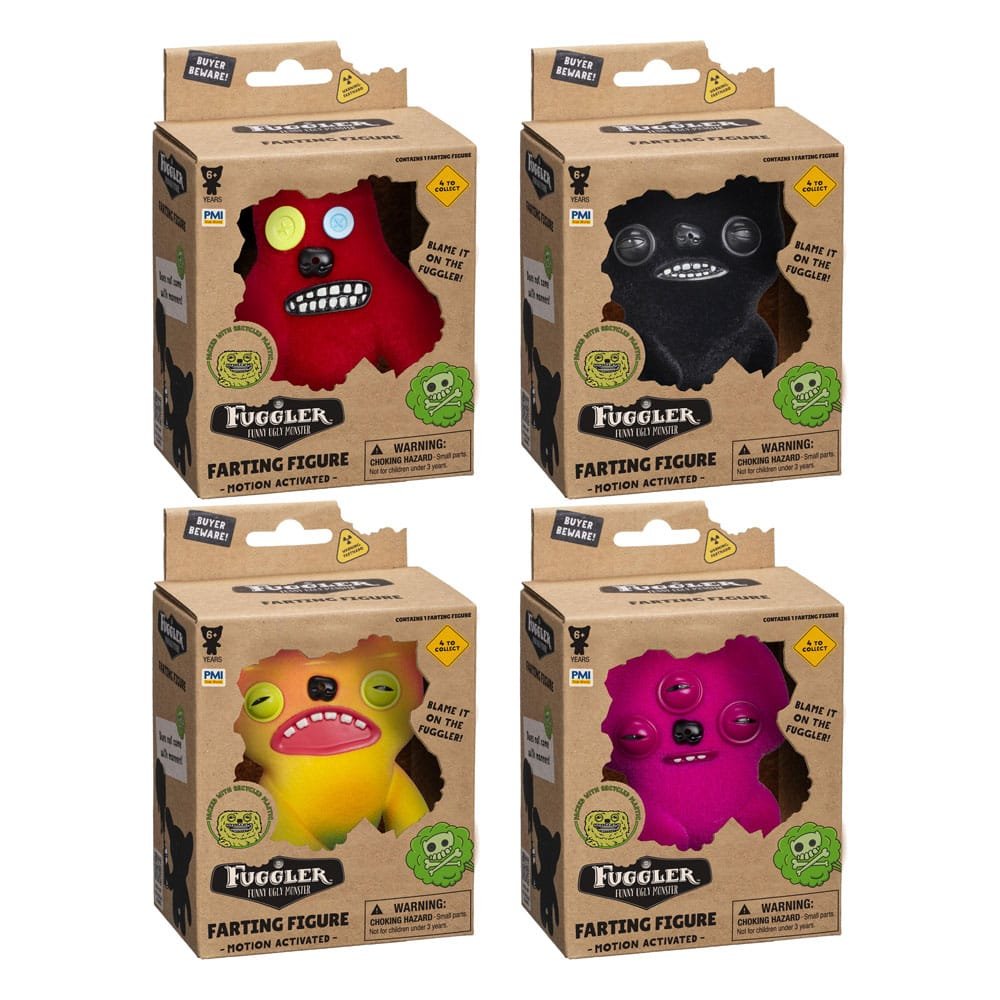 Fuggler: Farting Figures Window Box assortiment (12) - Peluches & mascottes kawaii