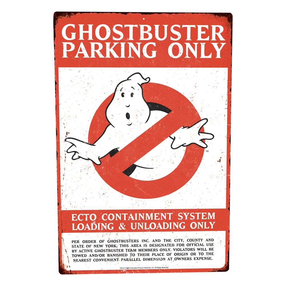 Ghostbusters panneau métal Parking - type-plaques-metal