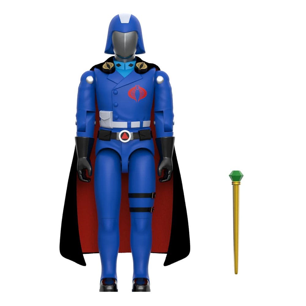 GI Joe Wave 6 figurine ReAction+ Cobra Commander (Movie, Black Cape) 10 cm - GI Joe
