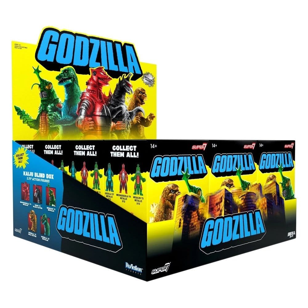 Godzilla Toho (Metallic) figurine Blind Box Wave 5 Display (12)