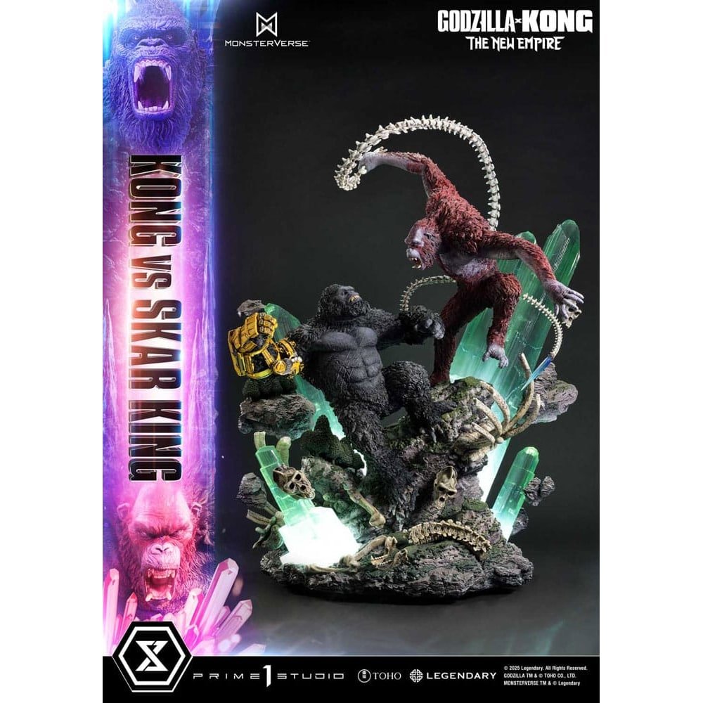 Godzilla x Kong: The New Empire statuette Ultimate Diorama Masterline Series Kon - Godzilla