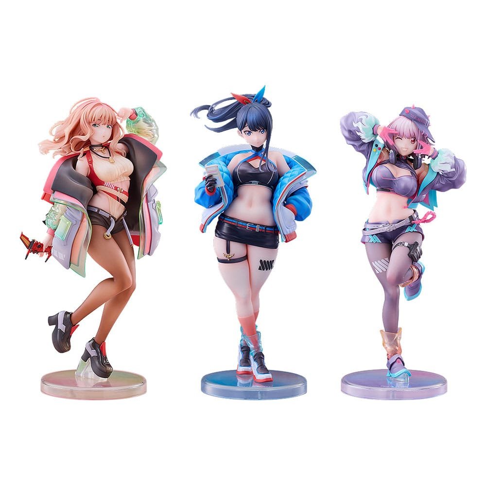 Gridman Universe pack 3 statuetten PVC 1/7 Rikka Takarada, Akane Shinjo, Yume Mi - gridman-universe - Goodies