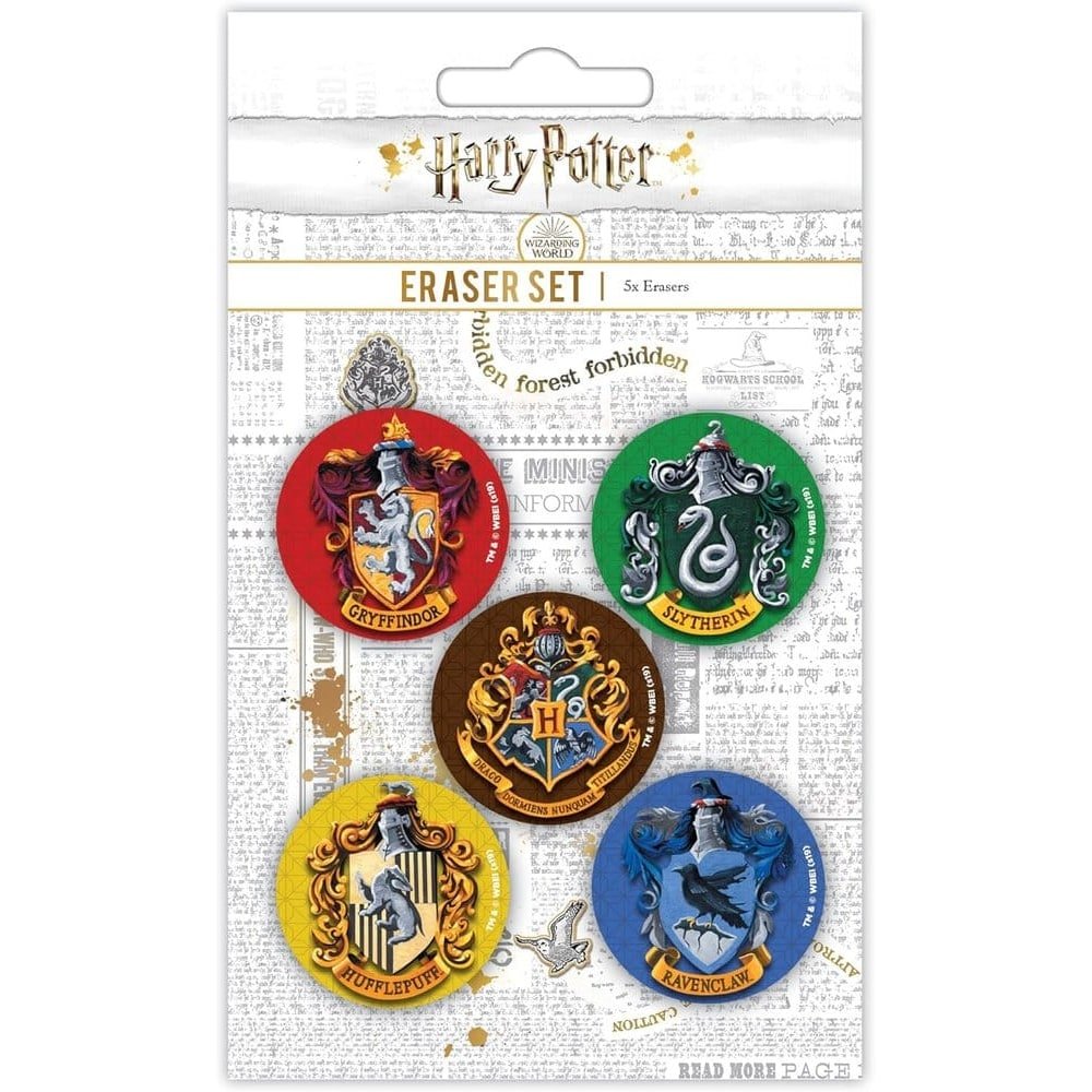 Harry Potter pack gommes Blasons de Poudlard