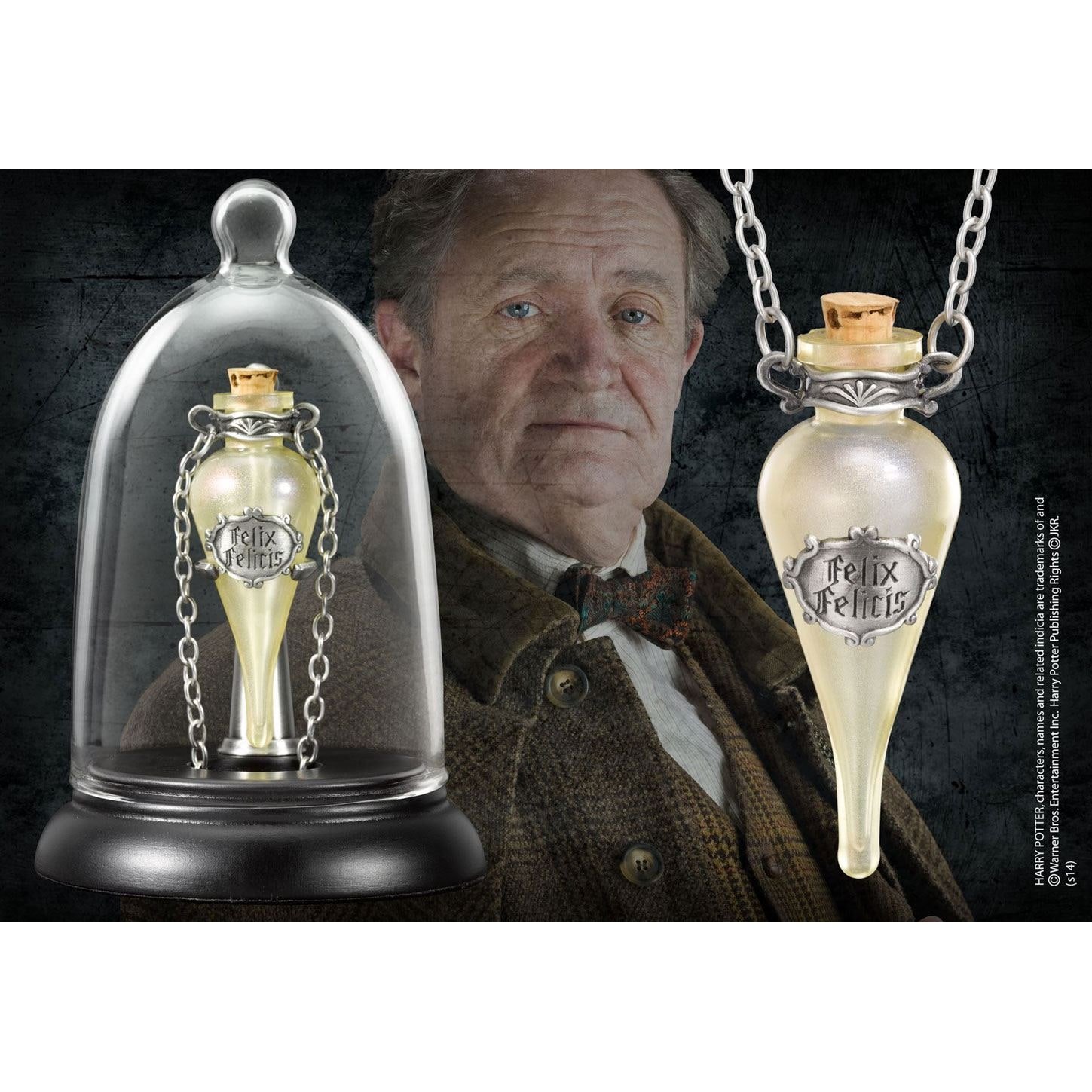 Harry Potter pendentif Felix Felicis avec présentoir