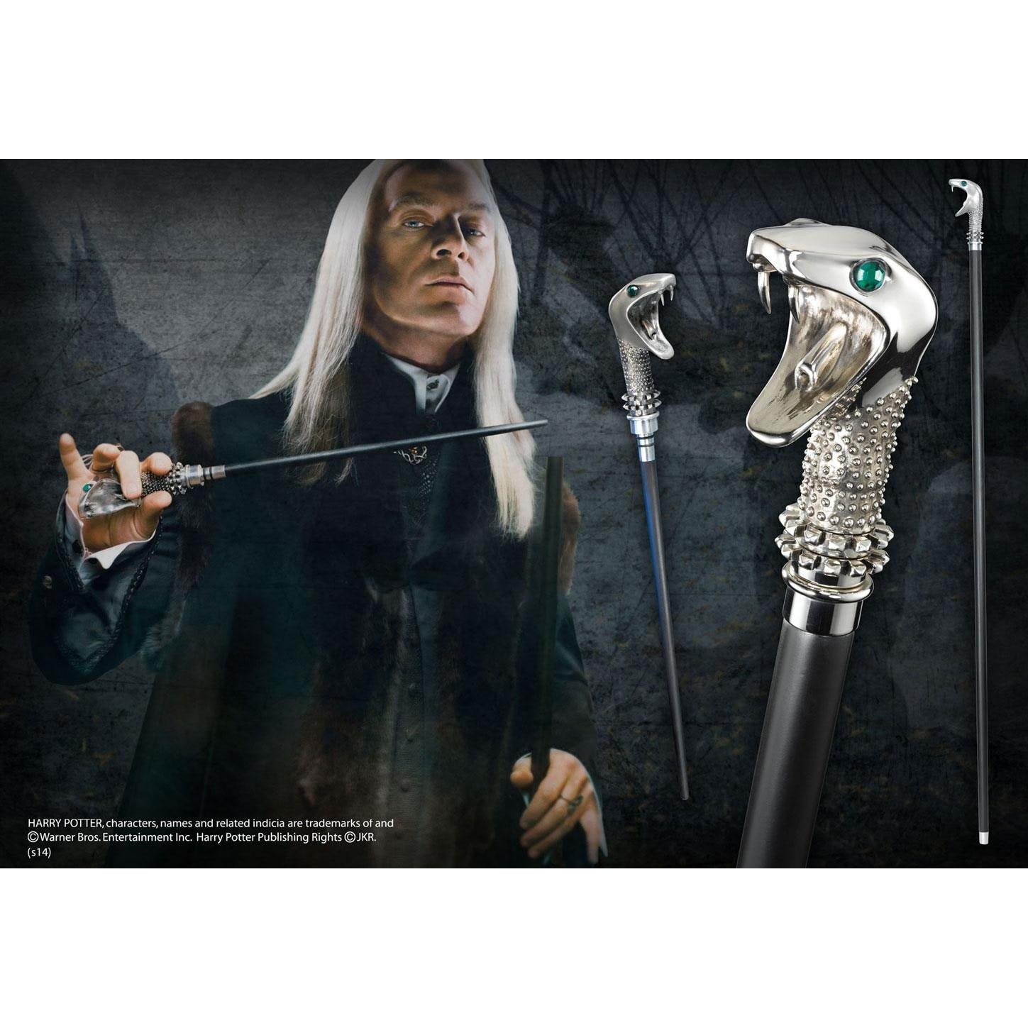 Harry Potter réplique canne / baguette de Lucius Malefoy