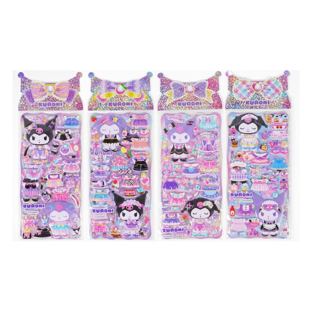 Hello Kitty and Friends Autocollants Kuromi Puffy Assortiment (20) - type-patches-stickers