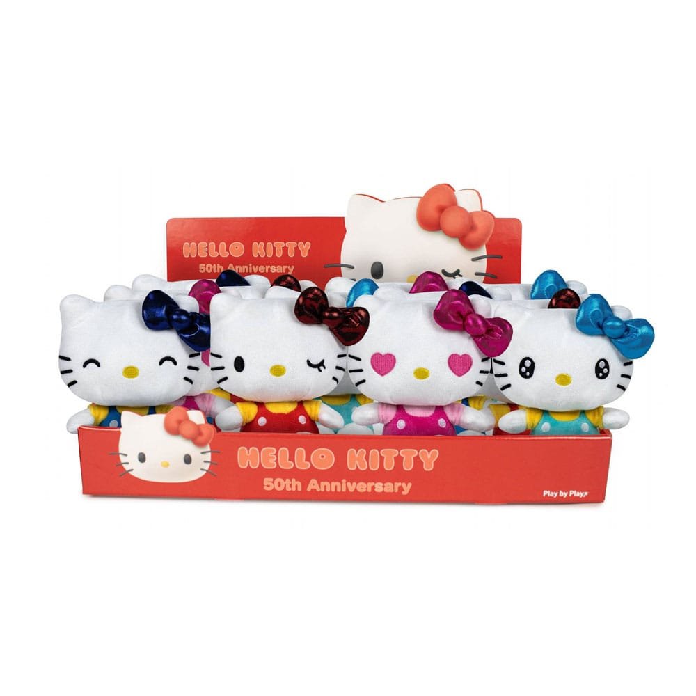 Hello Kitty présentoir peluches 16 cm 50th Anniversary (12)