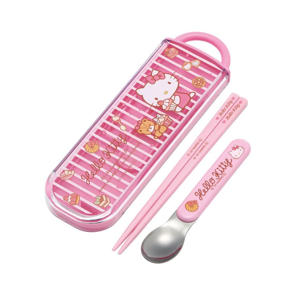 Hello Kitty set baguettes et cuilerre Sweety pink