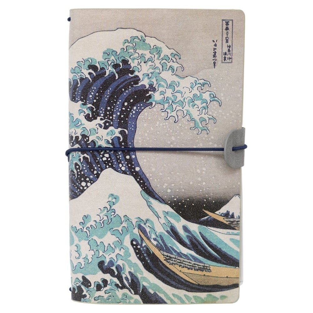 Hokusai carnet de voyage La Grande Vague de Kanagawa 20 cm - Hokusai