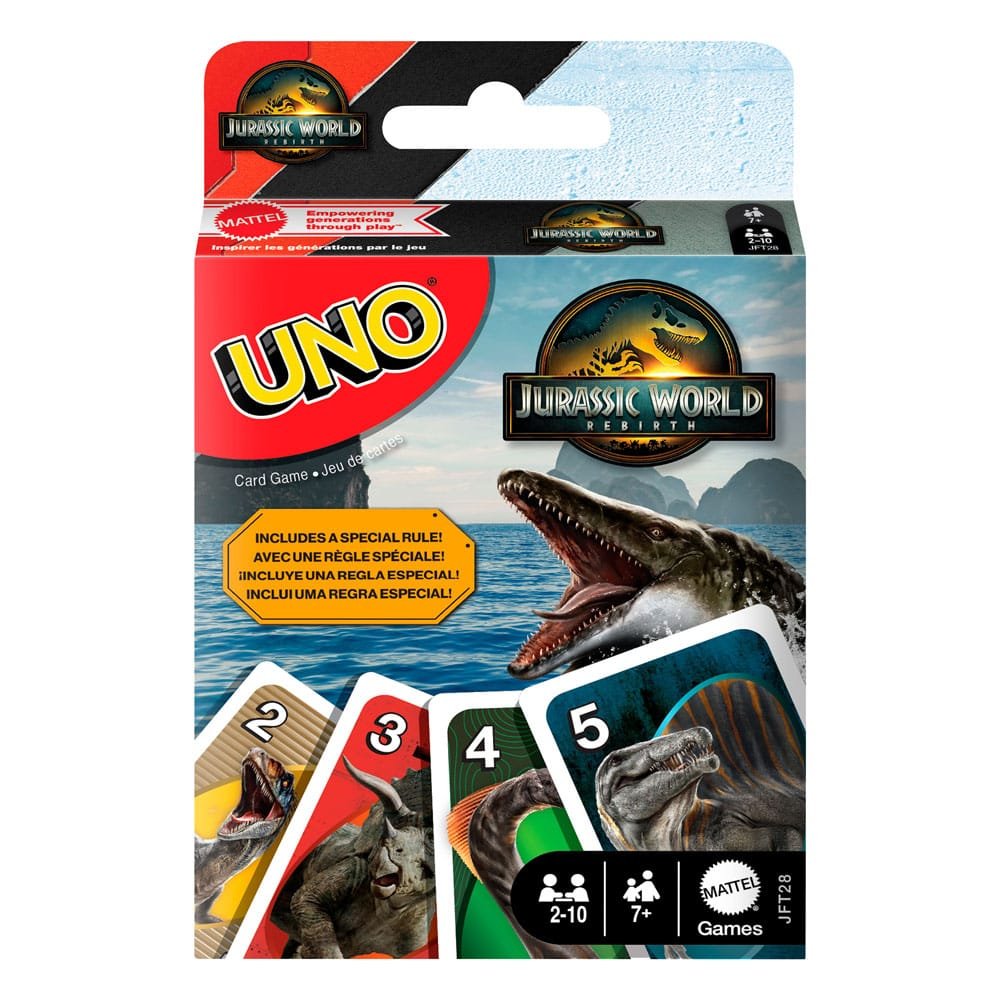 Jurassic World : Renaissance UNO jeux de cartes - type-jeux-de-cartes