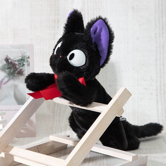 Kiki la petite sorcière Nakayoshi Figurine en peluche Jiji Laying