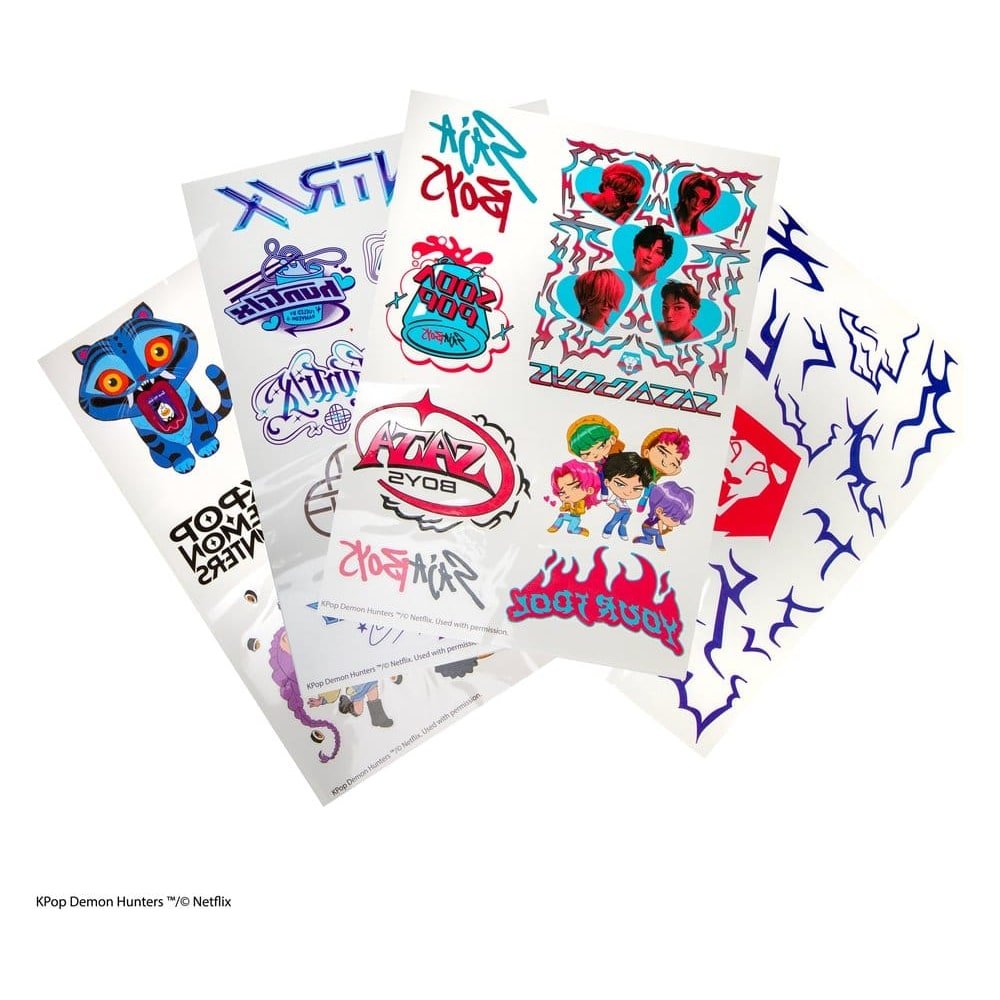 KPop Demon Hunters autocollants de tatouage KPop Demon Hunters